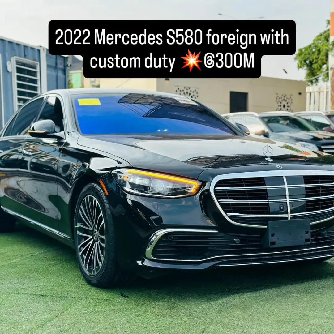 2022 Mercedes S580 foreign with custom duty 💥@300M chat me up on whatsapp 0810 411 0924 if you are interested #carsfors for sale in Nigeria