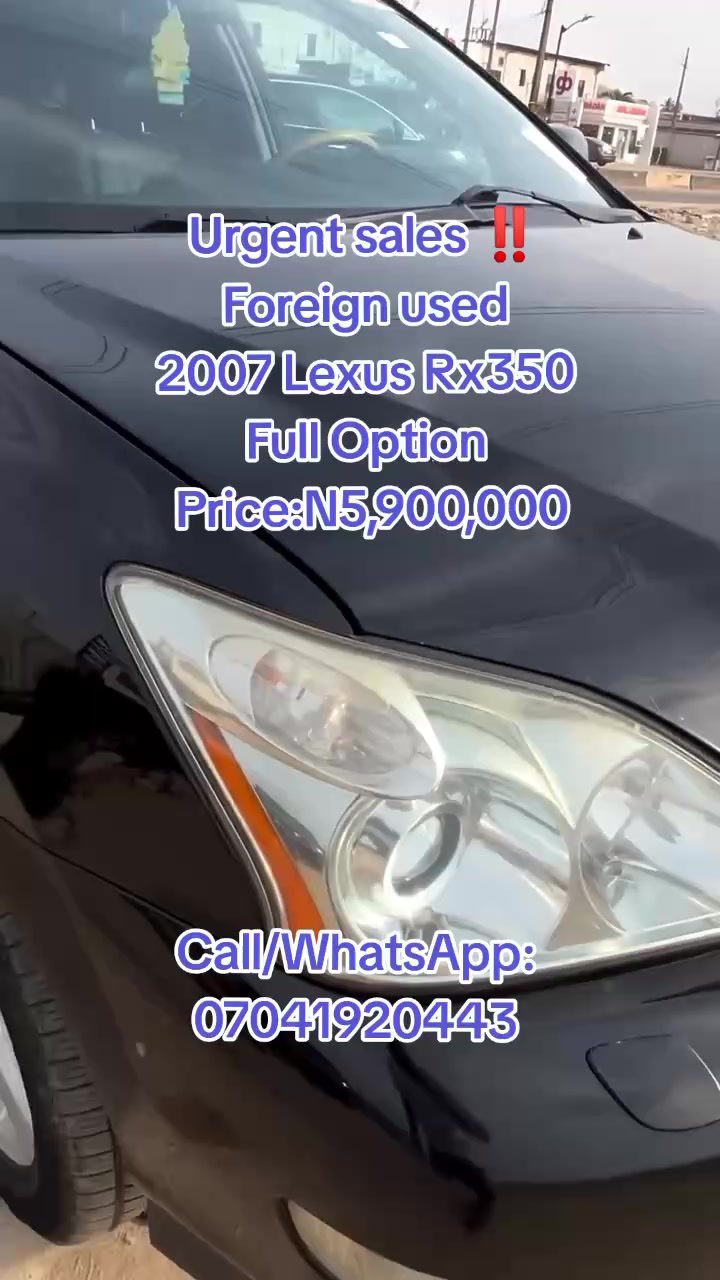 2007 Lexus Rx350 for sale in Nigeria