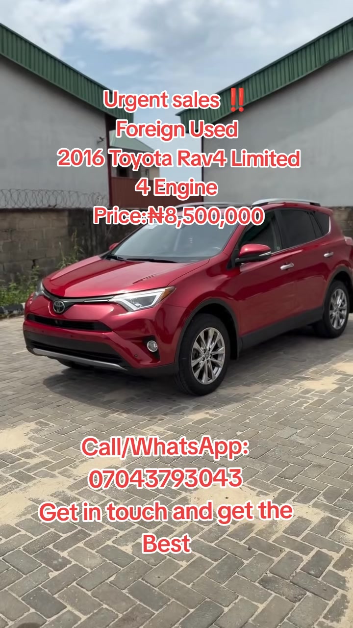 2016 Toyota Rav4 for sale in Nigeria